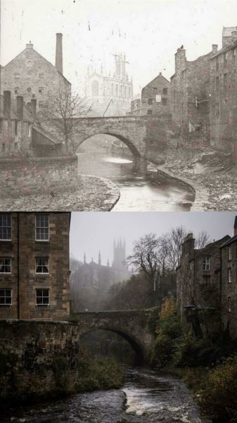 Фотографии из серии "тогда и сейчас", которые показывают, как всё меняется под воздействием времени (15 фото)
