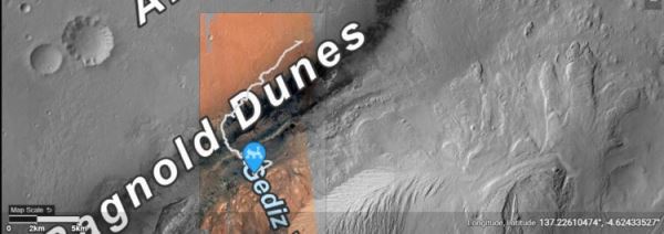 Марсоход Curiosity столкнулся с трудностями на пути к горе Шарпа