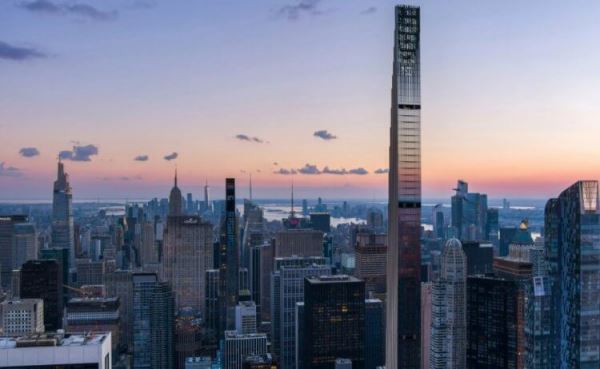 В Нью-Йорке построили самый узкий небоскреб в мире